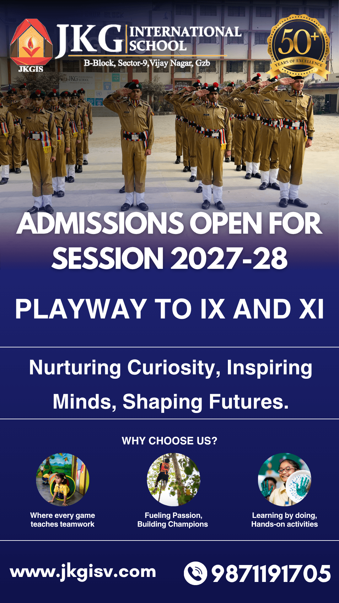 admission Open at JKG International School