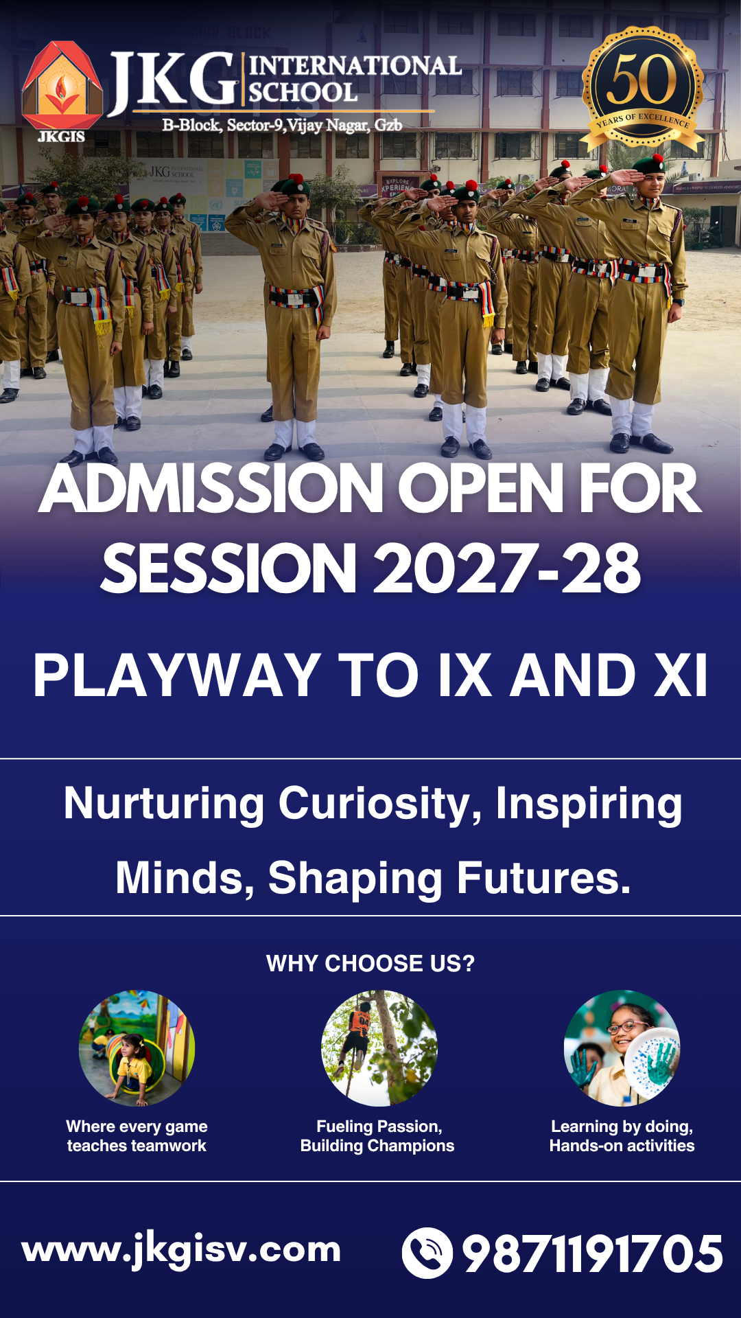 Admissions Open at JKG International School
